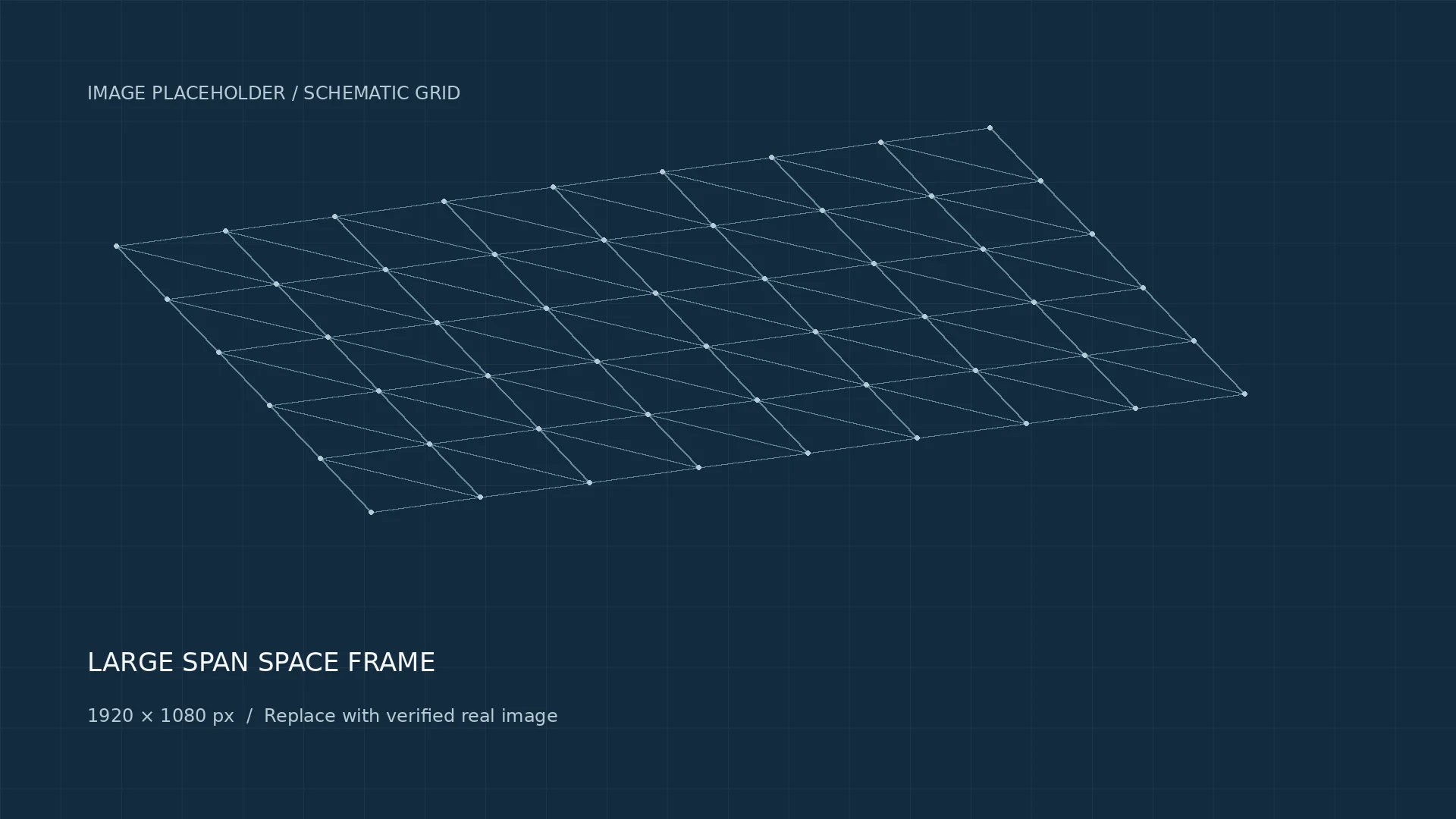 Large span space frame — image placeholder